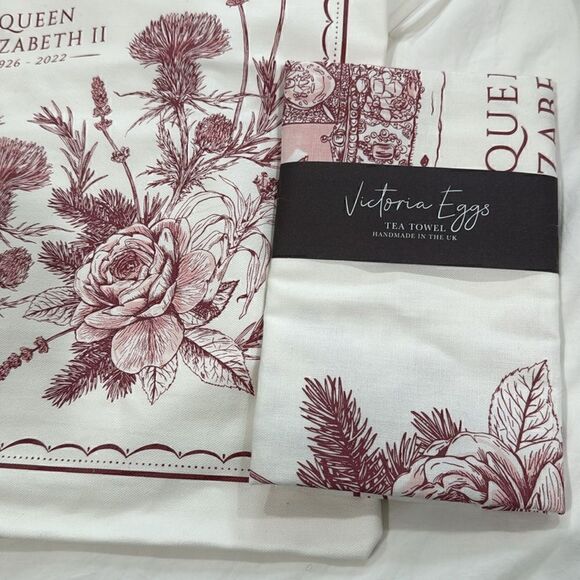 victoria eggs Other - VICTORIA EGGS QUEEN COMMEMORATIVE BAG AND TEA TOWEL.